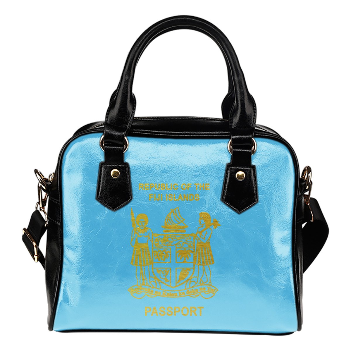 Fiji Passport Shoulder Handbag One Size Blue - Polynesian Pride