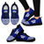 American Samoa Sneakers - American Samoa Seal Polynesian Tattoo Blue White - Polynesian Pride