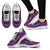 Cook Islands Wave Sneakers - Polynesian Pattern Purple Color Women's Sneakers - White - Cook Islands White - Polynesian Pride