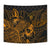 Niue Tapestry - Turtle Hibiscus Pattern Gold - Polynesian Pride