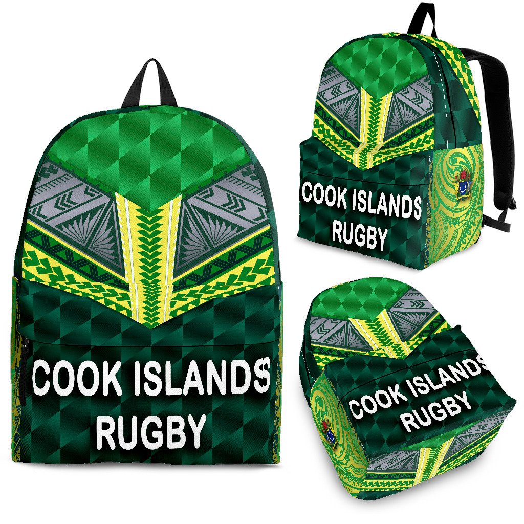 Cook Islands Rugby Backpack Style Green - Polynesian Pride