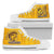 Hawaii Polynesian High Top Shoes - Mililani Trojans Unisex White - Polynesian Pride