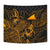 Tokelau Tapestry - Turtle Hibiscus Pattern Gold - Polynesian Pride