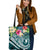 YAP Polynesian Tote Bag - Summer Plumeria (Turquoise) Tote Bag One Size Turquoise - Polynesian Pride