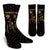 Hawaii King Kanaka Maoli Golden Crew Socks Crew Socks White - Polynesian Pride