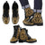 Northern Mariana Islands Leather Boots - Tribal Gold Gold - Polynesian Pride