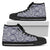 Polynesian High Top Shoe Blue And White Womens High Top Black - Polynesian Pride