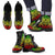 American Samoa Leather Boots - Tribal Reggae Reggae - Polynesian Pride