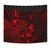 Niue Tapestry - Turtle Hibiscus Pattern Red - Polynesian Pride