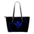 Kanaka Small Leather Tote - Blue - Frida Style Black - Polynesian Pride