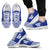 American Samoa Sneakers - American Samoa Seal Polynesian Tattoo Blue White Unisex White - Polynesian Pride