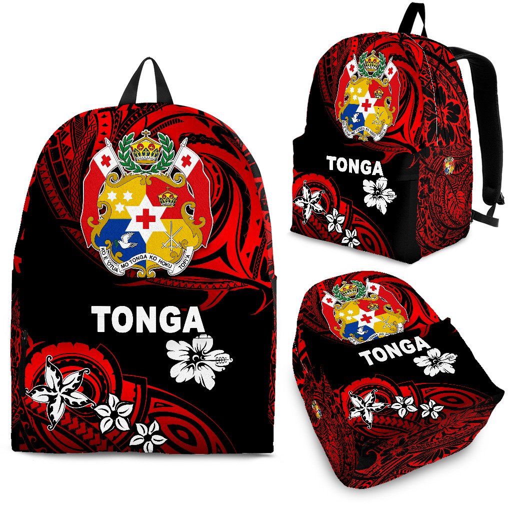 Mate Ma'a Tonga Rugby Backpack Polynesian Unique Vibes - Red One Size - Polynesian Pride