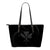 Kanaka Small Leather Tote - Gray - Frida Style Black - Polynesian Pride