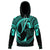 Hawaii Hoodie Polynesian Hammerhead Shark Turquoise - Polynesian Pride