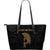 Warrior Helmet Large Leather Tote Black - Polynesian Pride