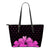 Kanaka Hibiscus Small Leather Tote Pink - Rich Style Pink - Polynesian Pride