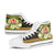 Tahiti High Top Shoes - Polynesian Gold Patterns Collection - Polynesian Pride