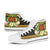 Papua New Guinea High Top Shoes - Polynesian Gold Patterns Collection - Polynesian Pride