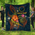 Cook Islands Polynesian Personalised Premium Quilt - Legend of Cook Islands (Blue) - Polynesian Pride