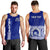 (Custom Text and Number) TOLOA Men Tank Top Tupou College Tonga Pattern LT13 Blue - Polynesian Pride