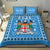 Fiji Bedding Set Pattern - Fijian Tapa Pattern Blue LT13 - Polynesian Pride