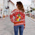 Tonga Kilisimasi Fiefia Off Shoulder Sweater Merry Christmas with Tongan Pattern LT13 - Polynesian Pride