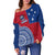 (Custom Personalised) Tuamasaga Samoa Off Shoulder Sweater Polynesian Pattern LT13 - Polynesian Pride