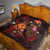 Papua New Guinea Polynesian Premium Quilt - Legend of Papua New Guinea (Red) - Polynesian Pride