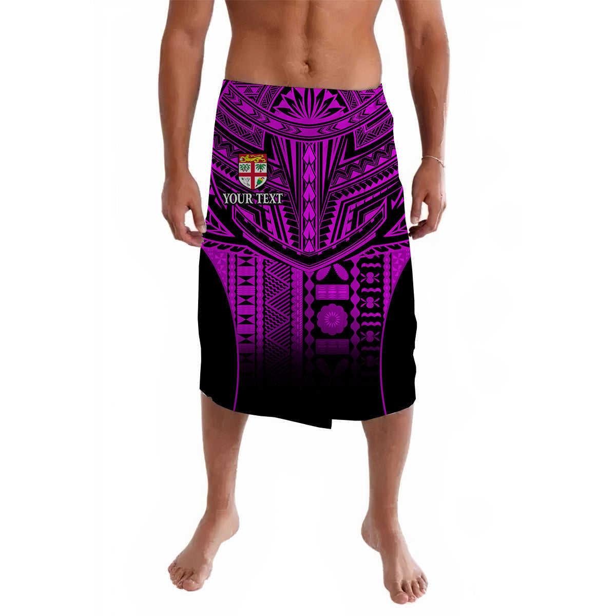 Custom Fiji Faithful Lavalava Version Purple LT13 Purple - Polynesian Pride