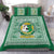 (Custom Personalised) Liahona High School Bedding Set Tonga Pattern LT4 Green - Polynesian Pride