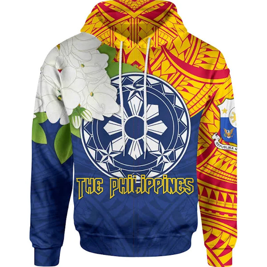 Cool Retro Filipino Flag Philippines Hoodie Long Sleeve Summer