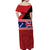 (Custom Personalised) Papua New Guinea and New Zealand Off Shoulder Long Dress Polynesian PNG and NZ LT13 - Polynesian Pride