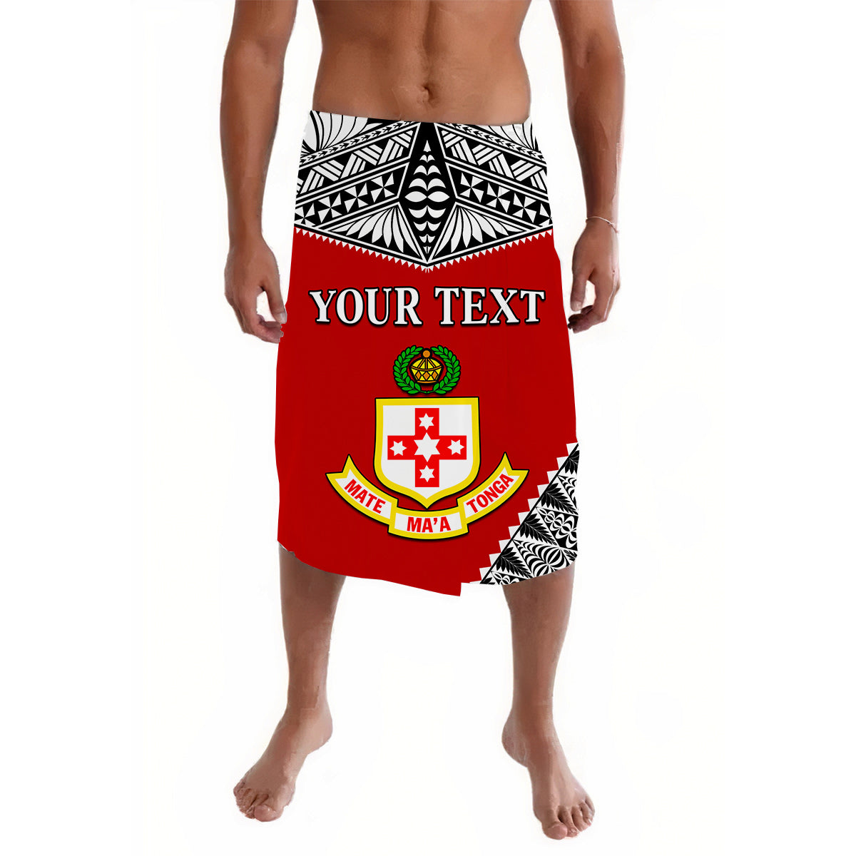 Custom Kolisi Tonga Lavalava College Atele Mate Maa Tonga LT13 Red - Polynesian Pride