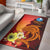 Yap Custom Personalised Area Rugs - Tribal Tuna Fish Orange - Polynesian Pride