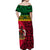 Vanuatu Dreamy Off Shoulder Long Dress Flag and Pattern LT13 - Polynesian Pride