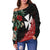 Wallis and Futuna Polynesian Off Shoulder Sweater Fantastic Flowers LT13 - Polynesian Pride