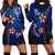 Samoa Hoodie Dress - Vintage Tribal Mountain Blue - Polynesian Pride