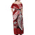 Marquesas Islands Off Shoulder Long Dress Red Polynesian Pattern Special LT13 - Polynesian Pride