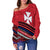 Wallis and Futuna Off Shoulder Sweater Creative Polynesian LT13 - Polynesian Pride