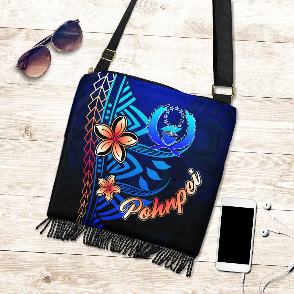 Pohnpei Boho Bag - Vintage Tribal Mountain One Style One Size Blue - Polynesian Pride