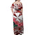 Wallis et Futuna Off Shoulder Long Dress Hibiscus and Turtles Red LT13 - Polynesian Pride