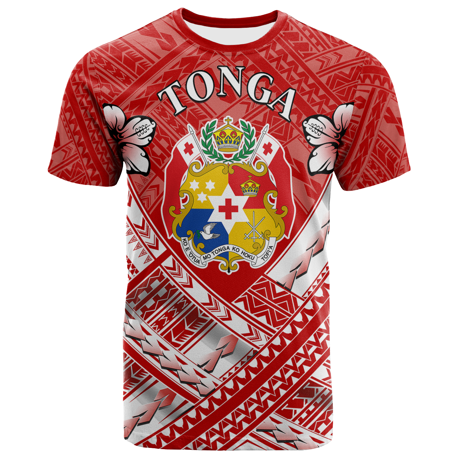 Tonga Polynesian T Shirt Tonga Flag Camisole Hibiscus Style Unisex Blue - Polynesian Pride