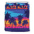 Hawaiian Palm Forest Sunset Polynesian Bedding Set Black - Polynesian Pride