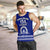 Tonga Tupou College Toloa Men Tank Top 156 Years Anniversary Tongan Ngatu LT13 Blue - Polynesian Pride