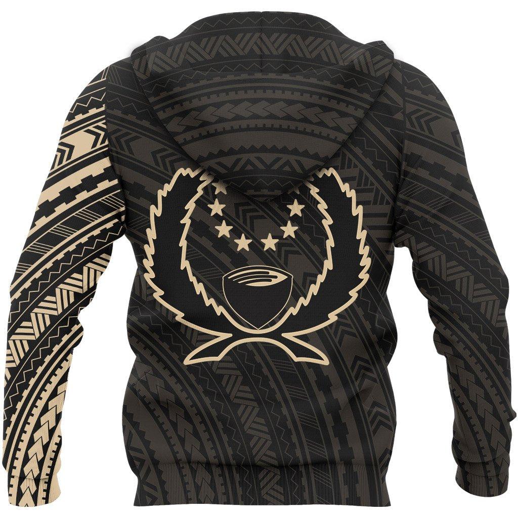 Pohnpei Hoodie Pohnpie Flag Polynesian Tattoo Style - Polynesian Pride