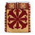 Hawaiian Pattern Lily Polynesian Quilt Bedding Set Black - Polynesian Pride