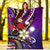 Marshall Islands Premium Blanket - Tribal Flower With Special Turtles Purple Color - Polynesian Pride