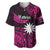 (Custom Personalised) Nauru Polynesian Hibiscus Naoero Pink Baseball Jersey LT14 - Polynesian Pride