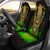 Tiki Green Smoke Car Seat Covers - Polynesian Pride