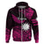 Custom Nauru Polynesian Hoodie Hibiscus Naoero Pink LT14 - Polynesian Pride